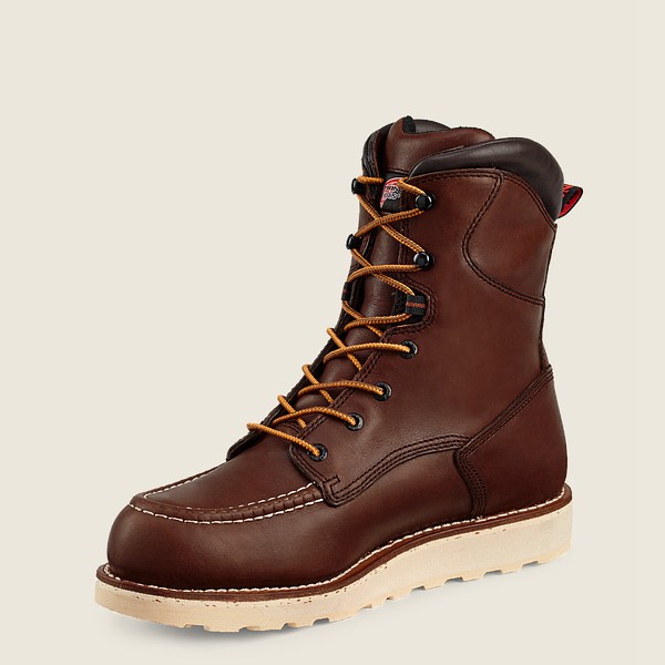 Red Wing Safety Boots Traction Tred - 8-Inch Waterproof Toe - Mørke Brune - Herre 3760-QBUYH